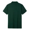 Groothandel Nieuwe borduurbeer heren Polo's vaste kraag t-shirt katoen oversized los shirt korte mouw mannelijke ontwerper S-XXL