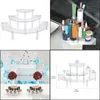 Jewelry Pouches Bags Jewelry Pouches Bags Removable Acrylic Cake Display Stand For Party Round Cupcake Holder Bakeware Wedding Birth Dhds4