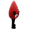 Заводская горячая специальная индивидуальная красная капля костюма для талисмана крови мультфильм.