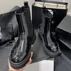 Kadınlar Klasik Siyah Botlar Tasarımcı Vintage Colorblock Kısa Botlar Günlük Açık Dış Cowhide Rain Boot Düz Kauçuk Kar Ayakkabıları