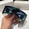 Şık Güneş Gözlüğü Tasarımcı Bayan Güneş Gözlüğü Erkek Trend Tüm Maç Gözlükleri Rüzgar Geçirmez Sürme Camı İnternet Ünlü Güneş Gözlüğü D22101404JX