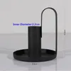 Держатели свечей упаковки из 2pcs Metal Holder Sand Blasting Craft Craft Candlestick Пара 9,5 см Ужин Сстав