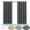 Curtain Summer Thermal Insulated Blackout For Living Room Heat Resistant Large Size Waterproof Patio Drapes Panel Decor