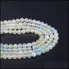 Other See Pic Natural Jade Stone Beads Necklace Accessories Round Polished Nanguo Charms For Jewelry Making Bracelet Earringssee Brit Dhudi