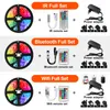 Strips 12V Led Strip Lights RGB 2835 Flexible Ribbon Wifi Tape Diode Bedroom Decorations Bluetooth Waterproof For Room