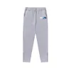 Calças masculinas trapstar casual clássico cintura elástica hip-hop moda sweatpants carta decoração calças grossas