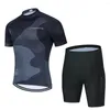 Racing Sets Team Customization Cycling Jersey Set Breathable Men's Short Sleeve Bicycle Clothing Summer MTB Anti-UV