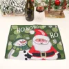 Pano de malha de malha Santa Snowman Snow Decorative Placemat Cartoon Doll Isolle Pad Rre15141