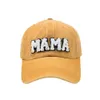 Mama Casquettes de Baseball Alphabet Brodé Queue de Cheval Chapeaux Rétro Vintage Prêle En Plein Air Solaire Sport Casquette À Visière Réglable D'été Casquette RRE15241