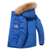 Men's Down & Parkas Winter Jacket Men White Duck Coat Windproof Fur Hooded Collar Thicken Casual Man Waterproof Jackets SIZE M-3XL
