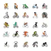 50 st/pack bilklistermärken Animalcykel för skateboard bärbar dator iPad motorcykelhjälm PS4 Telefon DIY DECALS PVC Guitar Sticker