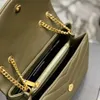 Torebki wieczorowe najwyższej jakości LOULOU Fashion Woman luksusowe torby projektanci 5A torebki z prawdziwej skóry messenger crossbody torba na ramię z łańcuszkiem Totes Lady Wallet