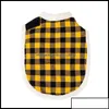 Hondenkleding Hondenkleding Kerstmisd Kloof Warm huisdierkleding Vest S-XXXXL Winter Grid Fas DHA3B Drop Delivery 2022 Home Garden Supplies OTDQA