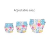 Cloth Diapers Elinfant Wholesale 4pcs/set Washable Baby Nappies Gray Mesh Diaper Adjustable Reusable Pocket 221014