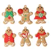 Decorazioni natalizie Gingerbread Man Tree Pendant Holiday Home Living Room Car Interior Squisiti kit di decorazioni sospese