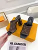 2023 Mode Frauen Sandalen Echtes Leder Hausschuhe Sommer Flache Stylist Slides Damen Strand Sandale Party Hochzeit Slipper mit Box -K075