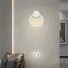 Lâmpadas de parede Lâmpada LED moderna para armários de quarto de vida decoração de fundo luminárias internas Interior da cabeça