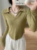 Kvinnor t-shirts lady tee skjorta lång ärm toppar höstkläder för lady eco freindly tyg