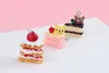 3D Bear Strawberry Cake Ice Cream Resin Charms DIY Craft Fit for Bracelet Jewelry Finding Handmade