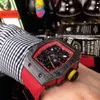 Luxus Herren Mechanik Uhren Armbanduhr Business Freizeit Rm67-02 Vollautomatische mechanische Band Herren