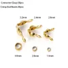 إكسسوارات المجوهرات ، نتائج MakejeweLry ، مكونات 50pcslot الصلب المقاوم للصدأ ، موصل مطلي بالذهب Clasp Crimp End Bead3815370