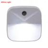 Luzes noturnas LED Light Intelligent Sensor Lamp plug-in Energing Bedroom Stawroom Stairs Indução de controle sem fio