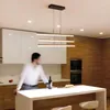 Lâmpadas pendentes Minimalista Luzes LED modernas para sala de jantar bar marrom suspensão suspensão luminária de lâmpadas de restaurante