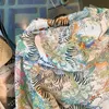 Kvinnors tvåbitar byxor Nytt sommarmode Kvinnors träning Två stycken Set Womens Outifits Casual Zip Hooded Sweater Shortssuit Tiger Print Clothes Top T221012