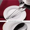 Dinnerware Sets 24pcs/4 Set Stainless Steel Cutlery Knives Forks S Poons Royal Silver Dinner Service Kitchen & Accessories