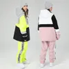 Skiing Jackets 2022 Ski Suits Women Loose Outdoor Snowboard Men's Overalls Set Snow Pants Windproof Waterproof Winter Clothing