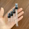 2ml 3ml 5ml 10 ml Parfümglasflasche Schwarz klarer tragbarer Mini leerer Kosmetikflaschen Probe dünne Glasfläschchen 284