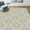Tapetes geométricos de tapetes de padrão floral europeu geométrico para tapetes de sala de estar quartos anti-deslizamento tapete grande