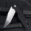 Promotion R1025 Flipper Folding Knife D2 Satin Tanto Point Blade G10 Handle Ball Bearing Fast Open EDC Folder Knives Outdoor Camping Tools