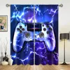 Vorhang Gamepad Game Controller für Videospiele und E-Sports 3D-Digitaldruck Schlafzimmer Wohnzimmer Fenstervorhänge 2 Panels