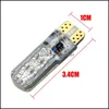 CAR -lampen 12V 6SMD T10 RGB 16COLORS CONTROLLER SILICA GEL MAKELIJKING LED BB LAMP LAMP VOOR AUTOUD DRUK LEVENING 2022 MOBILES MOTOR DHUMQ