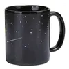 Mokken keramische bekers veranderen kleur mug mug coffee friends cadeaus student ontbijt cup ster zonnestelsel