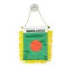Bandera colgante de ventana con flecos de Bangladesh, 10x15 cm, minibanderas de intercambio de Bangladesh de doble cara con ventosa para decoración de puertas de oficina en casa