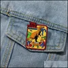 Pins Broschen Zeitreise Für Anfänger Emaille Anstecknadel Dinosaurier Böse Kunst Abzeichen Brosche Retro Comic Rucksack Dekoration Mode Jewe Dhuwa