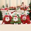 Buon Natale Sacco di Babbo Natale Regalo Regali Borsa Pupazzo di neve Sacchetti di caramelle Calza di vino Bottiglia Decorazione natalizia JNB16352