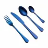 Dinnerware Sets Spklifey Cutlery Stainless Steel Fork Spoon Knife Set Tableware Wedding Silverware