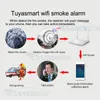 Outros Gardlook Wi -Fi Detector de fumaça Sensor de alarme Proteção de incêndio Segurança doméstica Tuya Smart Life App 221014