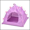 Kennels Pens Waterproof Oxford Folding Pet Tent House Dog Cat Playing Mat Kennel Bed Kennels Pens 2070 V2 Drop Delivery 2022 Home Oth6Y