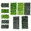 Dekorativa blommor 0,5x1m Lvy Green Fake Leaves Garland Plant Vine Foliage Home Decor Plastic Rattan String Wall Artificial Plants