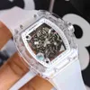 Les machines à cristal transparent de Li Chad ont une personnalité Unique et un Design entièrement évidé sans cadran montre-bracelet pour hommes