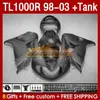 Fairings & black matte Tank For SUZUKI SRAD TL-1000 TL 1000 R 1000R 98-03 Bodywork 162No.3 TL1000 R TL1000R 98 99 00 01 02 03 TL-1000R 1998 1999 2000 2001 2002 2003 Fairing