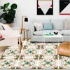 Carpets American Modern Geometric Sticker Floral Red Green Carpet Area Rug For Living Room Kids Coffee Table Mat