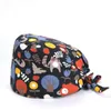 Gommage Coton Chapeau Floral Bouffant Infirmière Sanitaire Cap avec Bandeau Hibou Renard Oiseau Feuille Étoile Impression Infirmier Médecin Bonnet Chapeau Noël