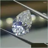 Other See Pic Vvs1 Excellent D Loose Teardrop Moissanites Stone Pear Waterdrop Brilliant Cut Test Positive Warranty Jewelry Engagemen Dhxcd