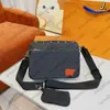 Erkek Trio Messenger Bölgeleri 3'ü 1 arada çanta Damier Sprey Luxurys Tasarımcılar Crossbody Omuz Çantası Kolu Çanta Cüzdanlar Tote 3'lü setler M69443 M45320 M46340 Nigo M45965