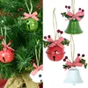 Décorations de Noël 1/2pcs Bells Ornement avec arc en métal Jingle Pendentif pour la maison Arbre de Noël Année Fête Suspendue Décor Navidad Noel